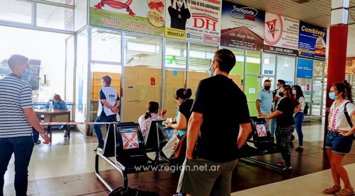 TESTEOS E HISOPADOS EN LA TERMINAL DE RIO CUARTO