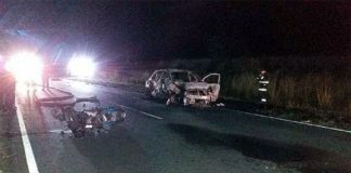 MURIERON DOS MÉDICOS JOVENES DE VILLA MARIA AL EXPLOTAR SU MOTO EN PLENA RUTA