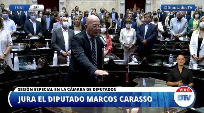 LA ASUNCIÓN DE MARCOS CARASSO COMO DIPUTADO NACIONAL