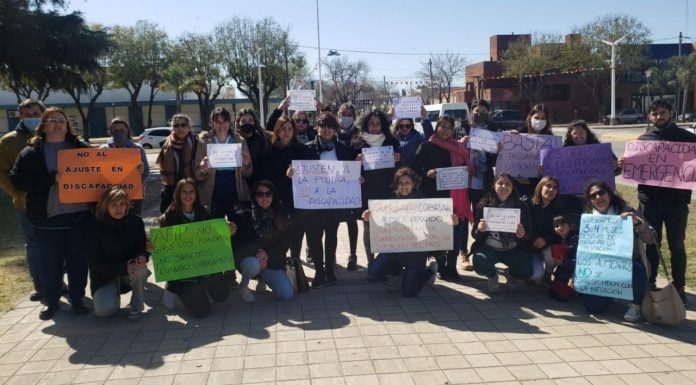 “DISCAPACIDAD EN EMERGENCIA”: GENERAL DEHEZA TAMBIEN SE MANIFESTÓ POR LOS ATRASOS DE PAGOS