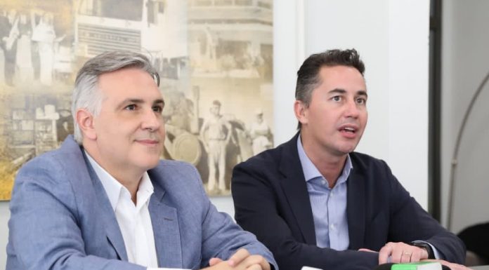 Martín Llaryora y Manuel Calvo se reunieron con sectores productivos de Las Varillas y Las Varas