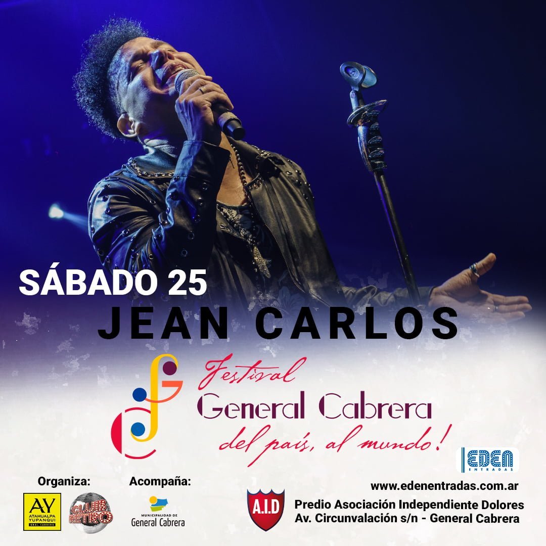 Festival General Cabrera 24 y 25 de febrero: artistas y entradas online