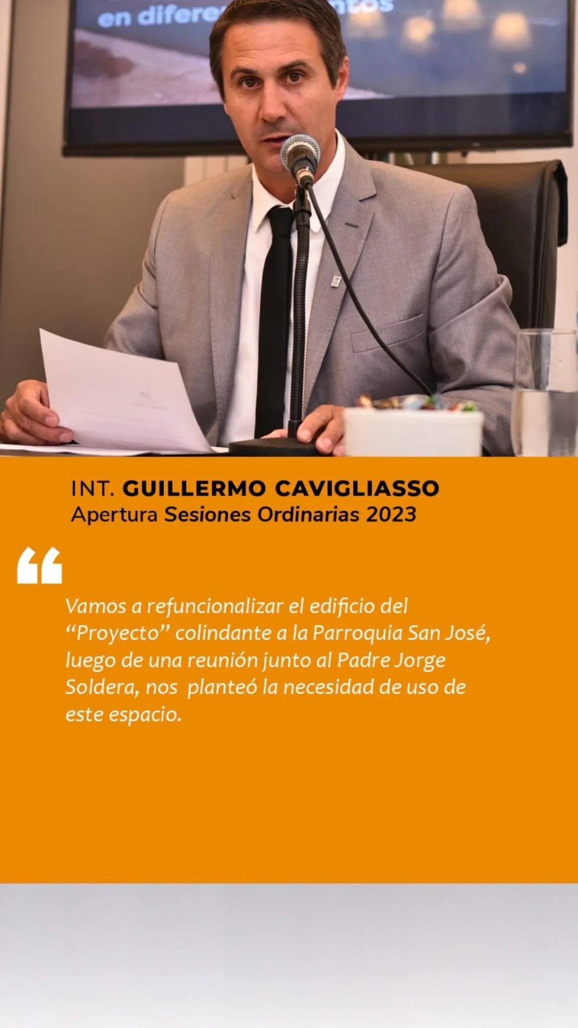 General Cabrera: Discurso de apertura de Sesiones Ordinarias ciudad