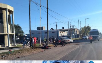 Lesionados en un accidente: Tres en una moto, uno de ellos menor de edad