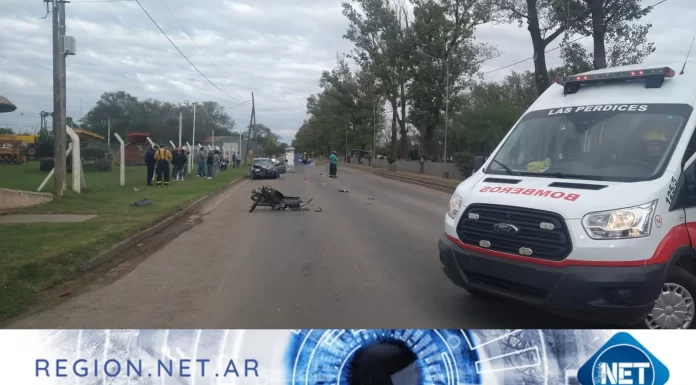 Motociclista muere al chocar con un auto en la Ruta Nacional 158