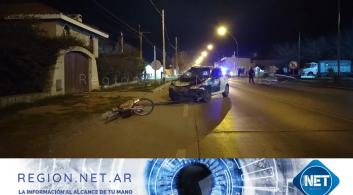 Ruta 158: Accidente entre bicicleta y automóvil deja el saldo de una menor lesionada