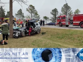 Impactante accidente frente al Parque Industrial de General Deheza