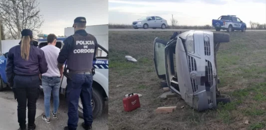 Dos detenidos y dos accidentes de tránsito en Hernando durante el fin de semana