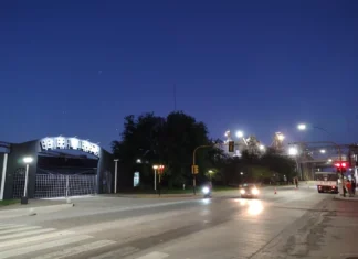 General Deheza estrena luminarias LED sobre la Ruta Nacional 158