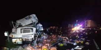 Vicuña Mackenna: choque fatal entre dos camiones en la Ruta Nacional 7