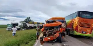 Las Higueras: choque múltiple en Ruta 8 deja dos heridos