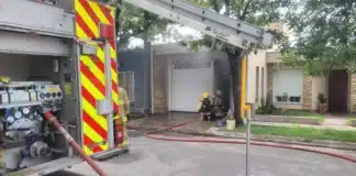 Dos incendios en General Deheza causan daños en viviendas