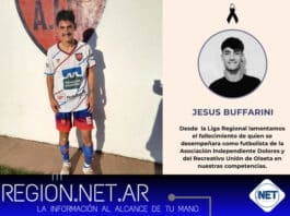 Tragedia en General Cabrera: futbolista de 23 años encontrado sin vida tras riña callejera Jesús Buffarini