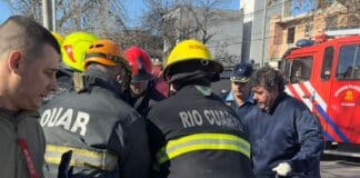 Accidente en Río Cuarto: mujer fue rescatada de su vehículo