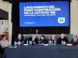 En General Deheza se lanzó el Foro para la Construcción de la Autovía 158, con la presencia de líderes regionales