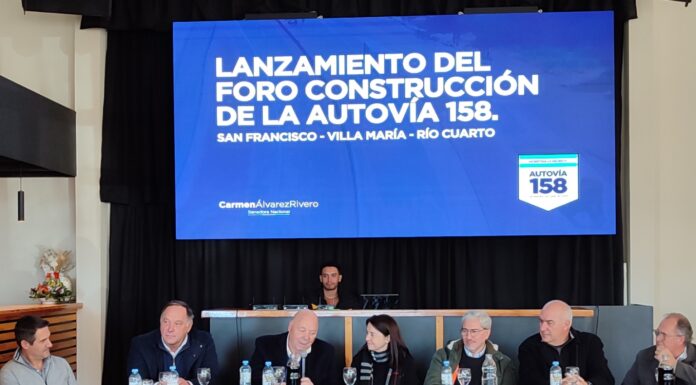 En General Deheza se lanzó el Foro para la Construcción de la Autovía 158, con la presencia de líderes regionales