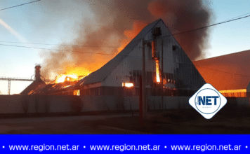 Dalmacio Vélez: Continúa activo el incendio en planta de maní AdecoAgro y advierten sobre posible cambio de viento