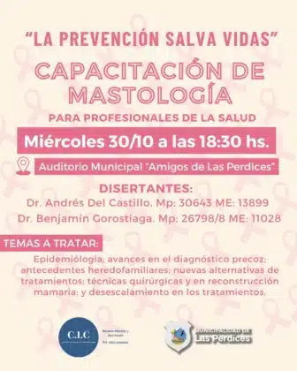 En Las Perdices importante charla abierta sobre prevención de enfermedades mamarias