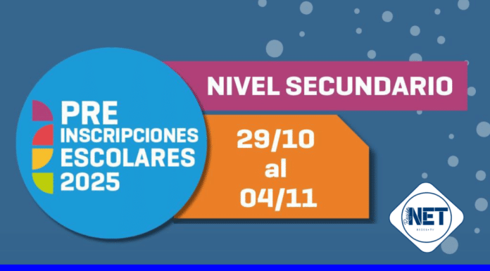 Preinscripciones escolares 2025 en Córdoba