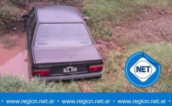 Accidente de tránsito en Hernando: Encuentran vehículo abandonado en alcantarilla