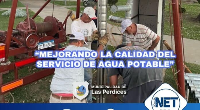 Las Perdices: Mejoras en el servicio de agua potable