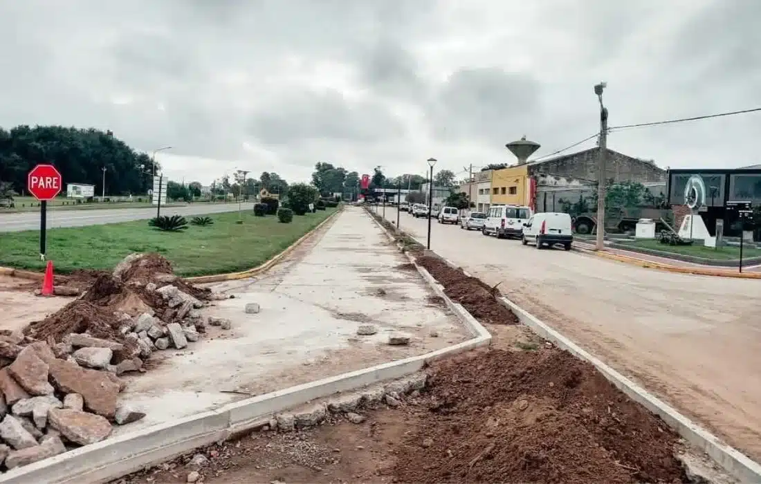 Carnerillo: avanza la pavimentación de la calle Santa Paula