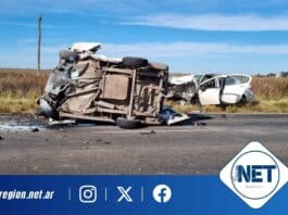 Choque frontal en Coronel Moldes dejo un muerto y dos heridos en ruta 35