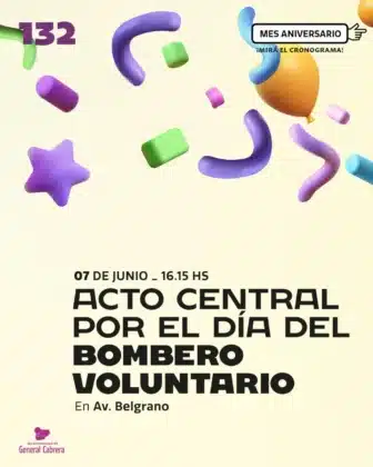 General Cabrera celebra sus 132 años con un mes lleno de actividades para toda la familia