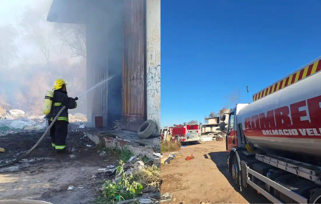 Incendio en dos depósitos de reciclaje en Las Perdices y Dalmacio Vélez en menos de 48 horas