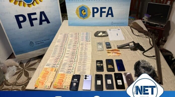 Cayó una pareja narco en General Deheza: vendían cocaína con modalidad delivery