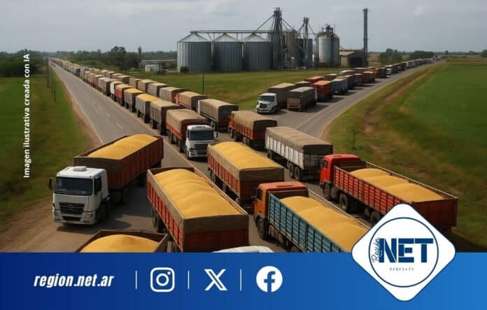 Histórica cosecha impulsa récord de transporte de granos hacia los puertos argentinos