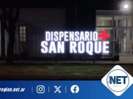 Nuevo cartel iluminado para el Dispensario San Roque de Dalmacio Vélez