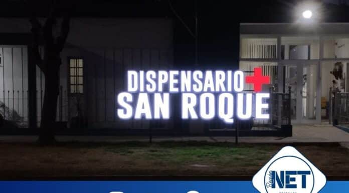 Nuevo cartel iluminado para el Dispensario San Roque de Dalmacio Vélez