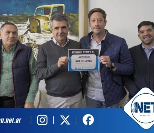 Las Perdices recibió un nuevo aporte de 40 millones de pesos del Fondo Federal para obras viales