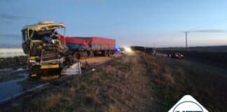 Accidente fatal en Ruta 35 en Holmber: murió un camionero y aún no fue identificado