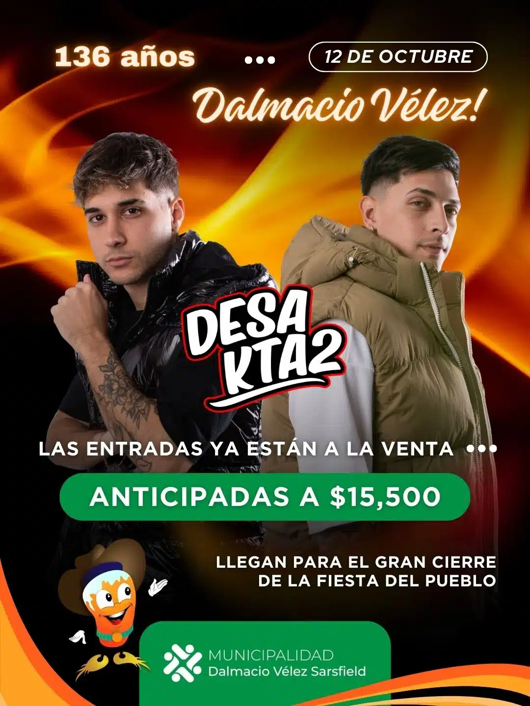 Dalmacio Vélez celebra sus 136 años con la Fiesta Regional del Dulce Casero el 12 de octubre desakatados