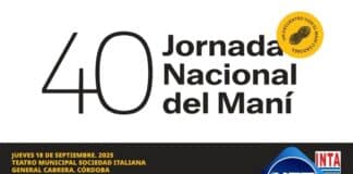 40° Jornada Nacional de Maní: General Cabrera será sede del gran encuentro
