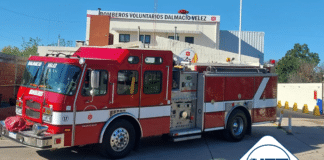 Bomberos Voluntarios de Dalmacio Vélez sumaron un nuevo camión autobomba a su flota